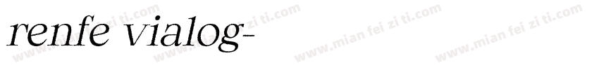 renfe vialog字体转换